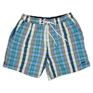 Vintage 90s Speedo Plaid Seersucker Swim Trunks